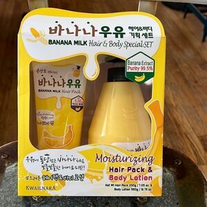 1 LEFT! KWAILNARA Banana Milk Hair & Body Special Set